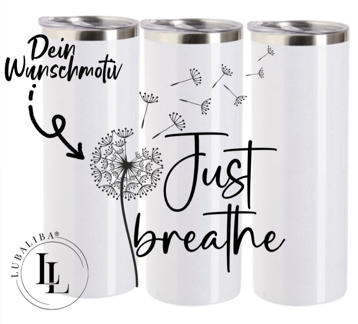 Edelstahl TUMBLER – personalisierbar mit Wunschmotiv